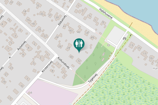 Map showing location of Kollundsvej 32 Toilet