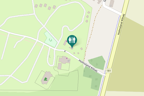 Map showing location of Holmsland Klitvej 81 Toilet