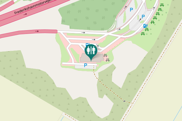 Map showing location of Frederikshavnmotorvejen 163 Toilet