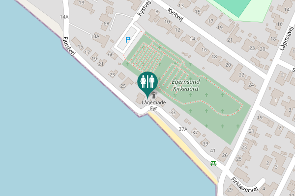 Map showing location of Fjordvej 29A Toilet