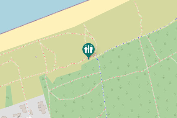 Map showing location of Spor 1 Toilet