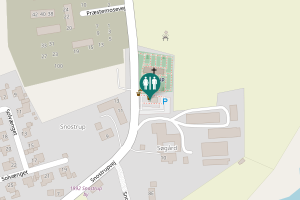 Map showing location of Snostrupvej 10B Toilet