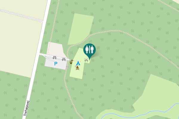 Map showing location of Trehøjevej 10 Toilet