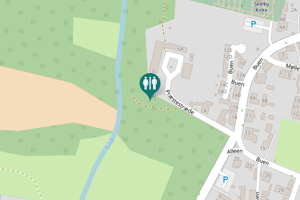 Map showing location of Præstestræde 8 Toilet