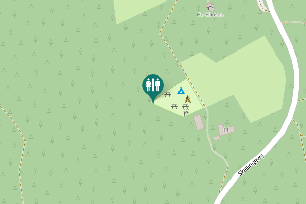 Map showing location of Skallingevej 14 Toilet