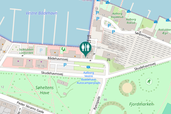 Map showing location of Bådehavnsvej 4 Toilet