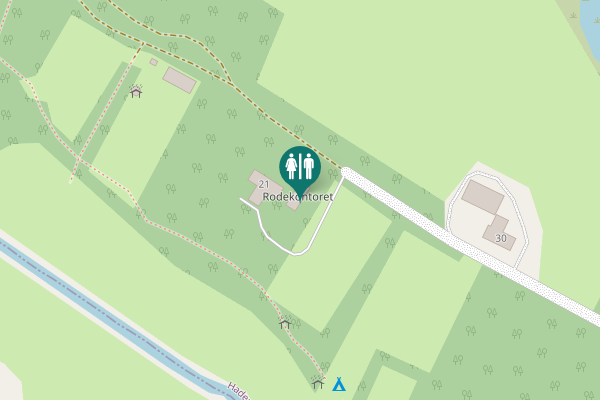 Map showing location of Hjartbro Byvej 21 Toilet