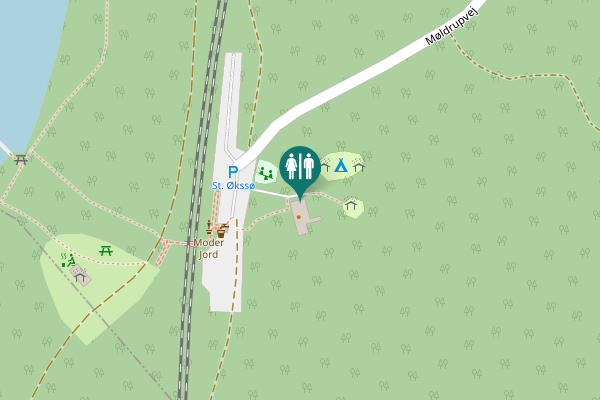 Map showing location of Møldrupvej 34 Toilet