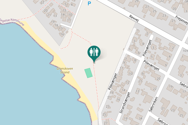 Map showing location of Pilevænget 17 Toilet