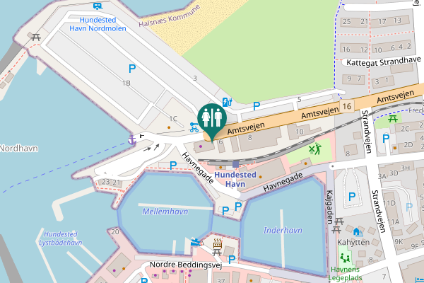 Map showing location of Amtsvejen 6 Toilet