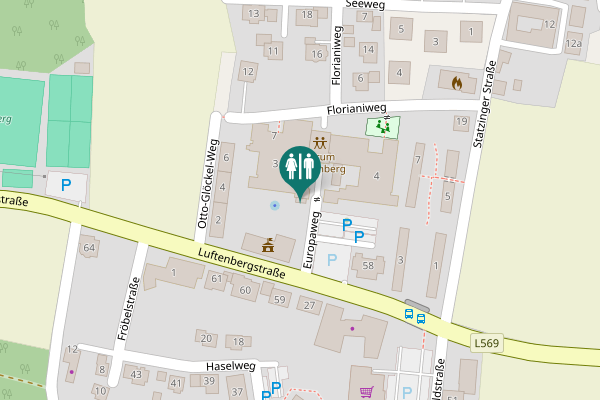 Map showing location of Europaweg 3 Toilet