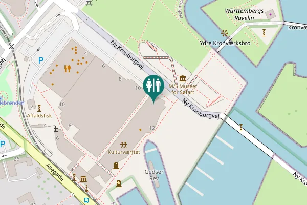Map showing location of Ny Kronborgvej 1 Toilet