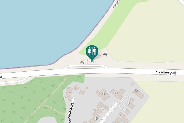Map showing location of Ny Viborgvej 1W Toilet