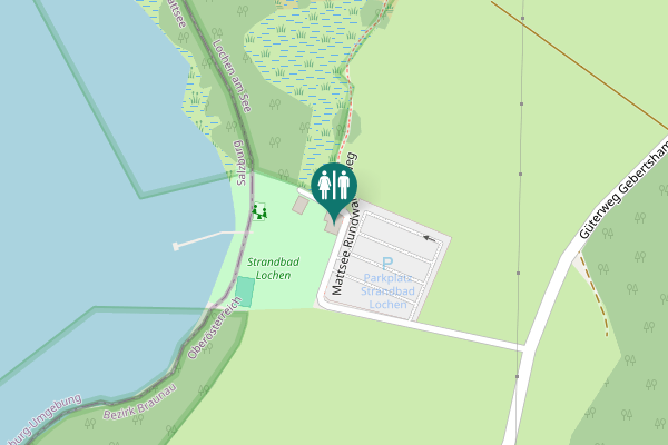 Map showing location of Mattsee Rundwanderweg Toilet