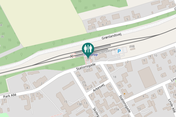 Map showing location of Stationsgade 24 Toilet