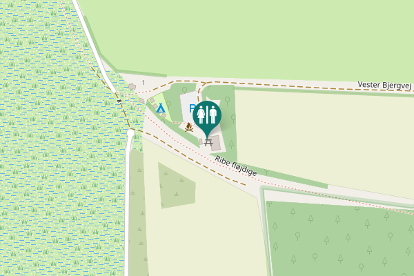 Map showing location of Vester Bjergvej 4 Toilet