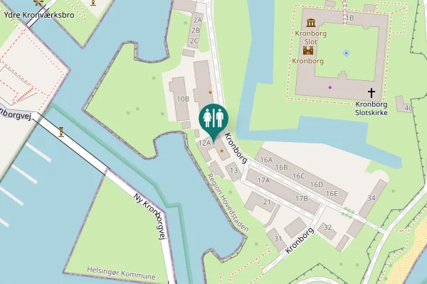 Map showing location of Kronborg 12B Toilet