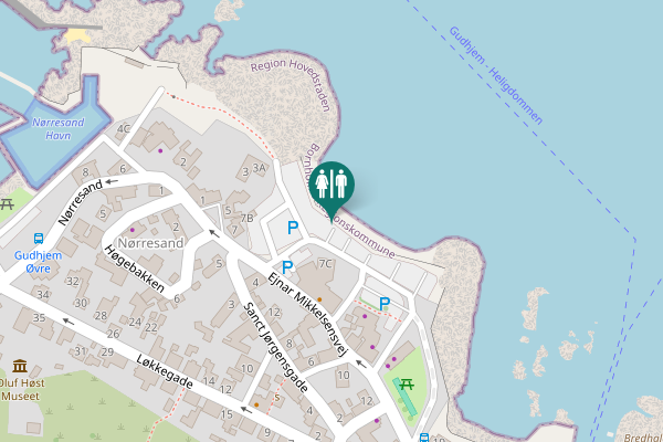 Map showing location of Ejnar Mikkelsensvej 7C Toilet