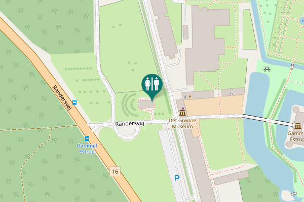 Map showing location of Randersvej 8 Toilet