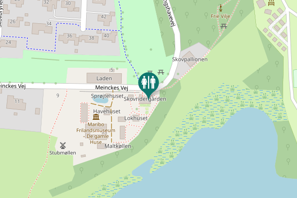 Map showing location of Meinckes Vej 3 Toilet