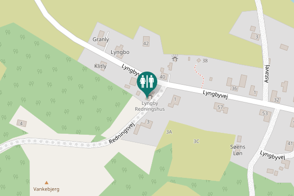 Map showing location of Lyngbyvej 59 Toilet
