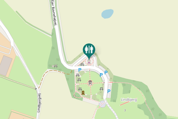 Map showing location of Ejer Bavnehøjvej 1 Toilet