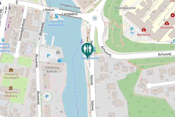 Map showing location of Sejsvej 1 Toilet