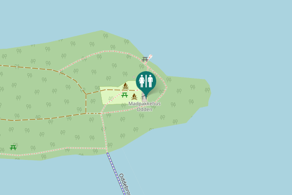 Map showing location of Søndre Ringvej 1 Toilet