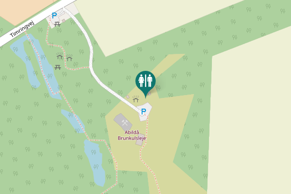 Map showing location of Timringvej Toilet