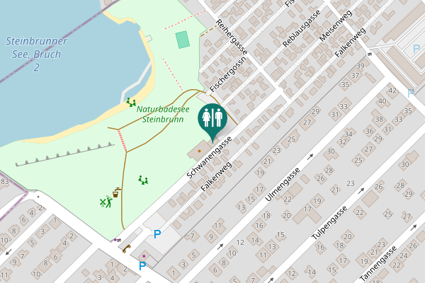 Map showing location of Steinbrunner See 1 Toilet