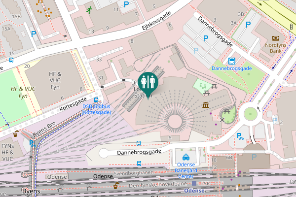 Map showing location of Dannebrogsgade 6 Toilet