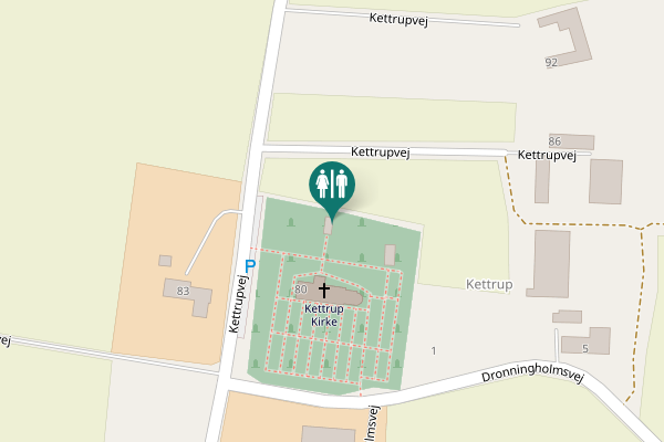 Map showing location of Kettrupvej Toilet