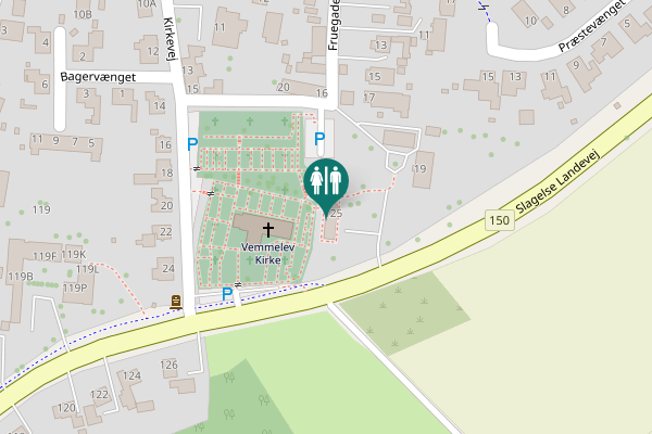 Map showing location of Slagelse Landevej 125 Toilet