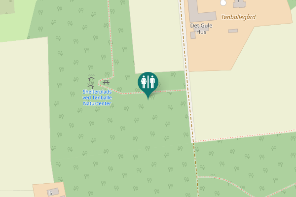 Map showing location of Tønballevej Toilet