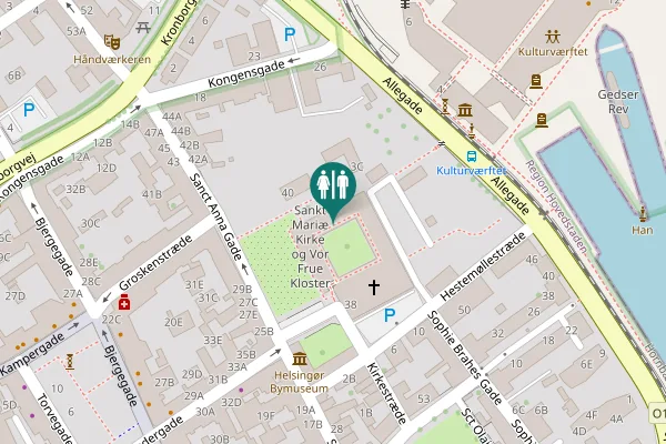 Map showing location of Hestemøllestræde 3B Toilet