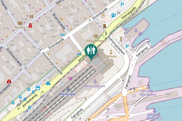 Map showing location of Jernbanevej 4 Toilet