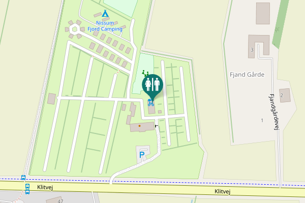 Map showing location of Klitvej 16 Toilet