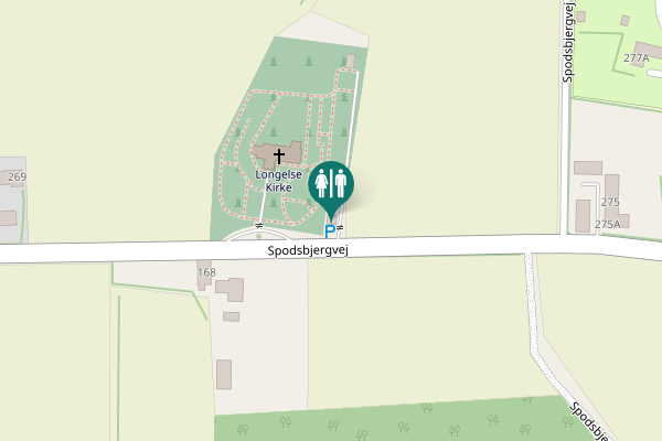 Map showing location of Spodsbjergvej 271 Toilet