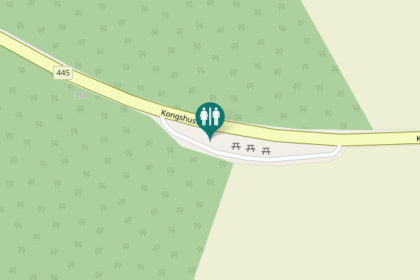Map showing location of Kongshusvej Toilet