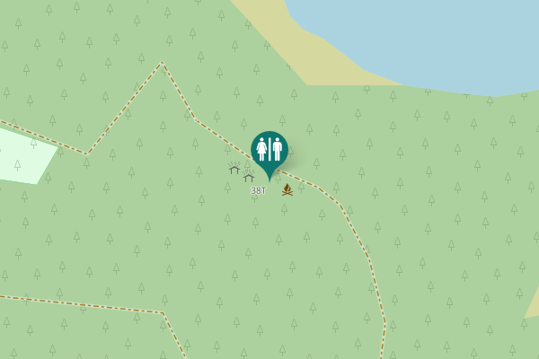 Map showing location of Hastrupvej 38T Toilet