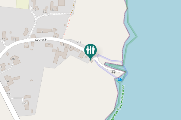Map showing location of Kvolsvej 2C Toilet