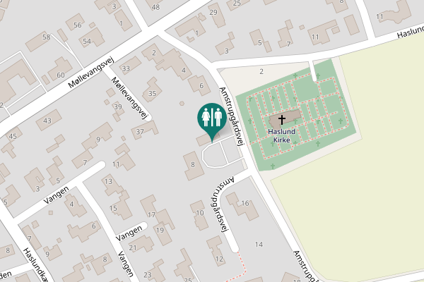 Map showing location of Amstrupgårdsvej 8 Toilet