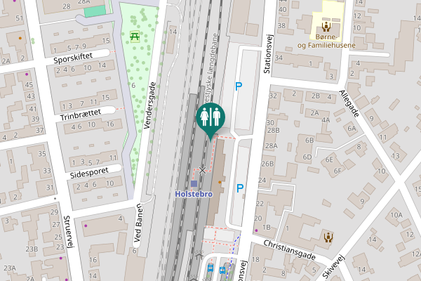 Map showing location of Stationsvej 15 Toilet