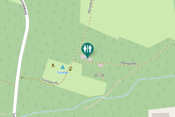 Map showing location of Svinkløvvej 418 Toilet
