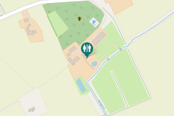 Map showing location of Krækketsvej 3 Toilet