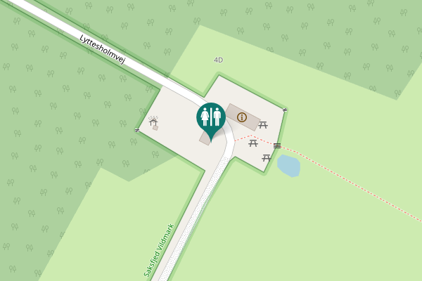 Map showing location of Lyttesholmvej 4A Toilet