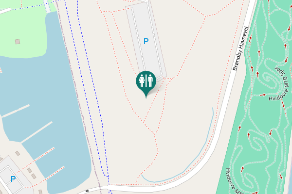 Map showing location of Brøndby Havnevej Toilet