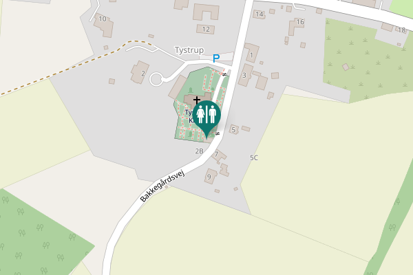 Map showing location of Bakkegårdsvej 7 Toilet