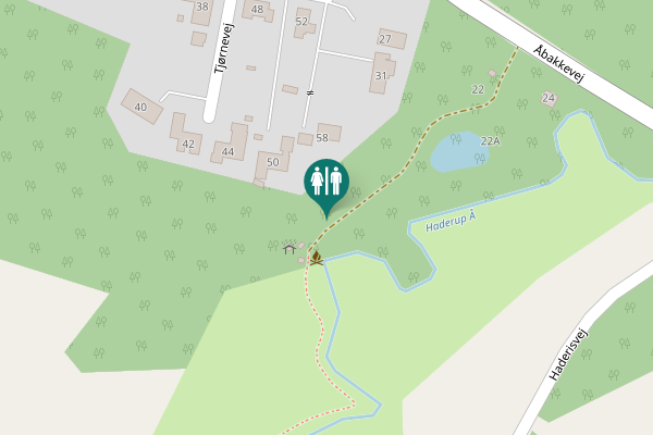 Map showing location of Tjørnevej 58 Toilet