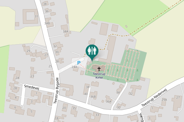 Map showing location of Teestrup Bygade 26A Toilet